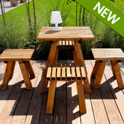 salon de jardin en bois karel - burger